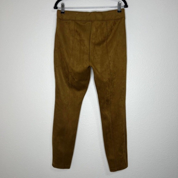 Old Navy STEVIE Caramel Brown Faux Suede Stretchy Pull On Leggings Sz M - Picture 9 of 13